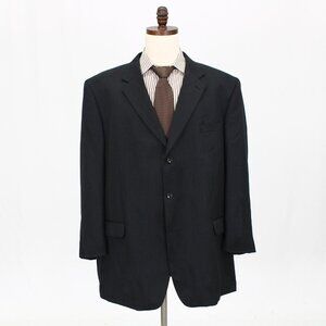 Albert Nipon 52L Gray Solid 3-Button Sport Coat Blazer Jacket G487